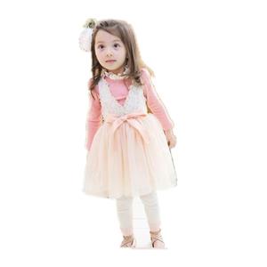 Vêtements pour enfants en gros, t-shirt à manches longues en dentelle mignon avec robe assortie pour filles, provenant d'un fournisseur chinois - Product Image 1