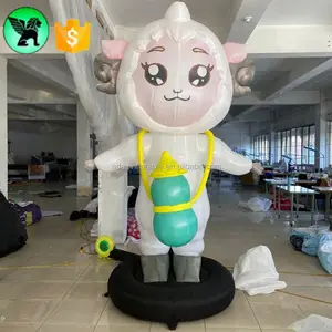 3m Promotional Inflatable Goat Customized Giant Goat Inflatable For Advertising A6865