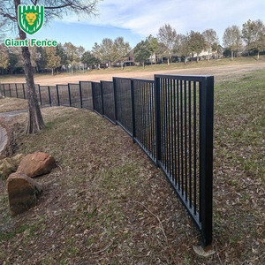 Valla Tubular <span class=keywords><strong>de</strong></span> Acero con Recubrimiento en Polvo <span class=keywords><strong>de</strong></span> Fácil Montaje, Diseño Moderno, Valla Metálica <span class=keywords><strong>de</strong></span> Seguridad para Jardín, Patio Industrial, Australia - Product Image 6