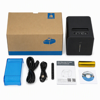 EDOO ED905 Printer Tahan Air untuk Struk, Imprimante Thermique, Pemotong Otomatis, Kertas USB LAN POS, Printer Struk Thermal Mini 80mm untuk Dapur