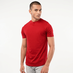 Camiseta Formal de Hombre de Manga Corta con Cuello Redondo, 100% Algodón, de Secado Rápido, Anti-Pilling, Bordada, Ajuste Holgado, Venta al por Mayor de Fábrica OEM - Product Image 1