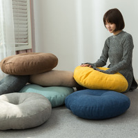 Coussin de Sol Rond Moelleux Style Japonais sur Mesure pour Meubles de Terrasse et Méditation, Fourniture d'Usine