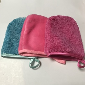 Gants de nettoyage du visage Gants de lavage du visage en <span class=keywords><strong>microfibre</strong></span> Mitaines démaquillantes Gants réutilisables - Product Image 6