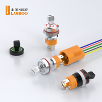 LANBOO 16mm Offre Spéciale 16A Haute Courant IP65 Étanche Avec LED 12V/24V/220V Interrupteur À Bascule En Métal