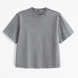 T-shirt Homme Oversize Haute Qualité, Grammage Lourd 380g, 100% Coton, Col Rond, Design Uni Tissé, Respirant, Séchage Rapide, Style Streetwear - Product Image 4