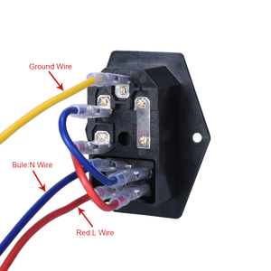 Prise d'alimentation BIQU IEC320 C14 avec interrupteur à bascule et fusible 15A 250V 3 broches pour connexion d'alimentation d'imprimante 3D - Product Image 2