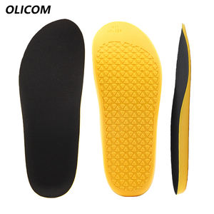 Semelles personnalisées OLICOM avec logo, désodorisantes, antibactériennes, absorbant la transpiration, confortables, en PU, pour chaussures de sport et de longue durée debout - Product Image 1