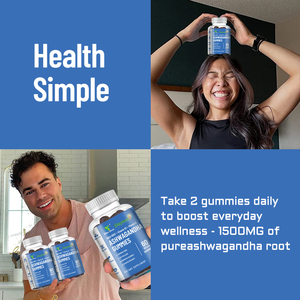 Gomitas de Ashwagandha Winstown con Raíz de Maca, Vitamina D2 y C, 60 Unidades, Suplemento Dietético Vegano para Adultos, Gomitas para Mejorar el Sueño - Product Image 3