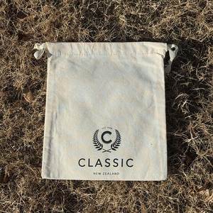 Recyclable Natural Cotton <b>Drawstring</b> <b>Pouch</b> Bag with Simple Style - Product Image 6