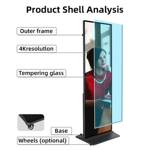 Écran LCD numérique couleur pleine taille 75 85 98 <span class=keywords><strong>pouces</strong></span> pour affichage dynamique et signalisation intérieure, non tactile - Product Image 2