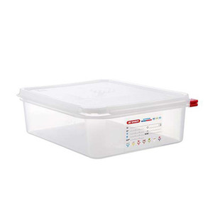 Bac alimentaire en polypropylène GN 1/2 32,5 × 26,5 × 10 h cm, avec couvercle, -40/+95 ° C Araven - Product Image 1