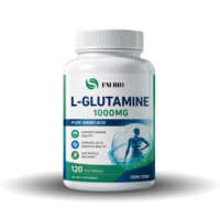 Complément Alimentaire OEM Marque Blanche L-Glutamine 1000mg Gélules Végétales 120pcs Post-Entraînement Récupération Musculaire Soutien Immunitaire