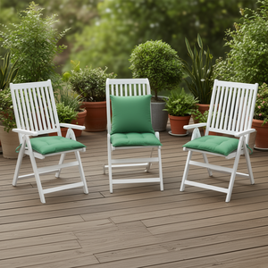Ensemble de 6 coussins carrés en tissu Oxford vert pour l'extérieur, résistants aux intempéries, amovibles et lavables, pour terrasse, jardin - Product Image 2