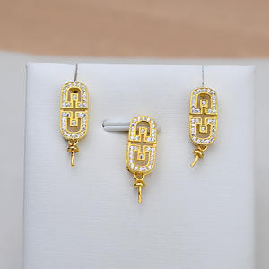 Pendentif en argent S925, boucles d'oreilles, collier de style chinois rétro, boucles d'oreilles en perles, accessoire personnalisé à faire soi-même, porte-bijoux, trouvailles de bijouterie - Product Image 1