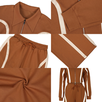Ensemble de survêtement personnalisé Al335 pour femmes, veste à manches longues et pantalon bicolore, ensemble deux pièces, vêtements de sport, jogging pour femmes