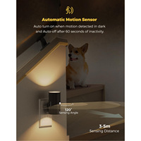 QMX 2025 HOT Veilleuse Dimmable Éclairage Enfants Lit Lampe Veilleuse Crépuscule Aube Capteur Prise Murale LED Veilleuses pour Chambre