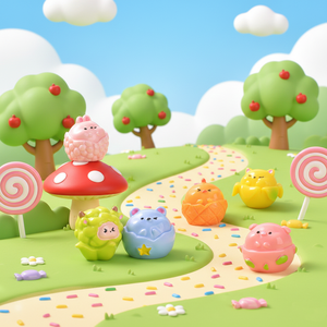 Figurines en résine d'animaux fruités fantaisistes et créatifs, série Tiny Forest, miniatures pour Pâques, micro-paysage et décoration <span class=keywords><strong>de</strong></span> tableau <span class=keywords><strong>de</strong></span> bord - Product Image 4