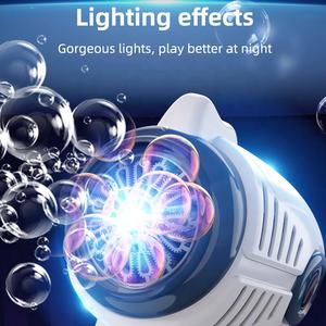 Samtoycn <span class=keywords><strong>Jeux</strong></span> électriques d'été en plein air, éclairage automatique, pistolet à bulles spatiales pour enfants, fête - Product Image 2