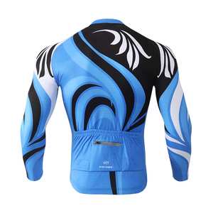 Maillot thermique d'hiver personnalisé vêtements de vélo en haute mer chemises hautes urbaines à manches longues hommes vêtements de vélo automne cyclisme Jers - Product Image 5