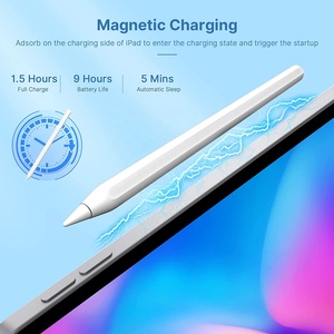 Venta al por mayor de fábrica Interruptor táctil capacitivo Aleación de aluminio Palm Rejection Lápiz óptico magnético para Ios Ipad Appl Pencil - Product Image 4