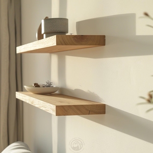 <span class=keywords><strong>Étagère</strong></span> <span class=keywords><strong>murale</strong></span> rustique en bois d'orme massif avec fixation discrète pour salon, chambre, <span class=keywords><strong>cuisine</strong></span>, décoration intérieure - Product Image 2