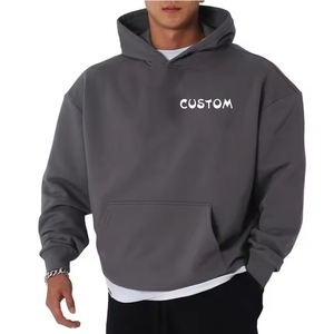 Pakaian latihan kustom pencetakan Puff Jogging baju olahraga bordir untuk pria Slim Fit 100% katun kargo keringat hoodie & Sweatshirt pria - Product Image 1