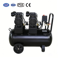 Compresseurs d'air portables pour la peinture au pistolet et l'industrie de lavage de voitures, alimentation CA 220V 8L