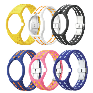 Nouveau <span class=keywords><strong>bracelet</strong></span> de montre de luxe en céramique, <span class=keywords><strong>bracelet</strong></span> de remplacement pour <span class=keywords><strong>Swatch</strong></span> & AP Royal Pop, <span class=keywords><strong>bracelet</strong></span> de montre personnalisé avec étui - Product Image 6