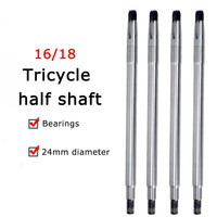 Arbre d'essieu cannelé arrière de voiturette de golf en métal inoxydable de taille standard moteur demi-arbre Tricycle électrique arbre d'essieu arrière 18 dents