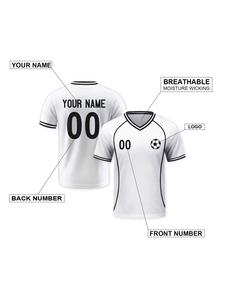 Fußballtrikot-Set für Kinder, Fußballuniform, 100 % Polyester, leicht, atmungsaktiv, schnelltrocknend, Kurzarm, Kinder - Product Image 5