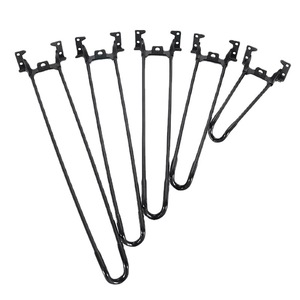 Furniture Leg Carbon Steel Black <b>Paint</b> Heavy Duty Industrial Table Support 720mm Length - Product Image 2
