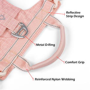<span class=keywords><strong>Harnais</strong></span> rembourré doux pour petits chiens, usage quotidien, anti-évasion, design simple, gilet personnalisé pour l'extérieur - Product Image 4