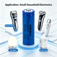 Batería de Litio GMCELL al por Mayor 10440 3.7V 350mAh Li10440C, Celda de Batería Recargable con Cátodo LiNiMnCoO2, 300 Ciclos para Dispositivos Pequeños