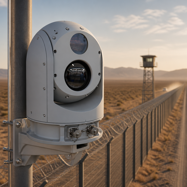 Long Range Multi Sensor Infrared Thermal PTZ Camera All-Weather Surveillance Thermal Camera