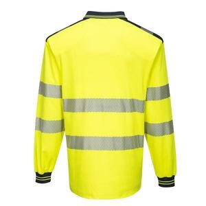 PORTWEST-Polo manches longues jaune/bleu marine T184YNRXL PW3 haute visibilité-EAN 5036108303687 HI-VIS WORKWEAR - Product Image 2