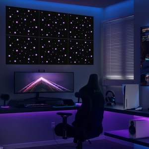 Starlight Polyester Vezel Plafond Akoestisch Paneel Met Led-Verlichting-Modern Ontwerp Voor Buiten/Buiten Gebruik - Product Image 2