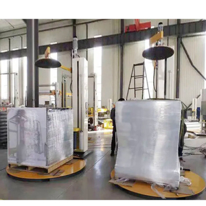 Automatic PLC-Controlled <b>Stretch</b> Wrapping <b>Machine</b> Motor for Food Beverage Pallet Wrapping Belt Case Paper/Glass/Wood Packaging - Product Image 4