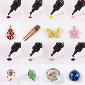 Kit de tinte de resina epoxi LEQU Happy And Fun de 18 colores, pigmento líquido de alta concentración y fácil de mezclar para fundición de resina y joyería de llaveros. - Product Image 4