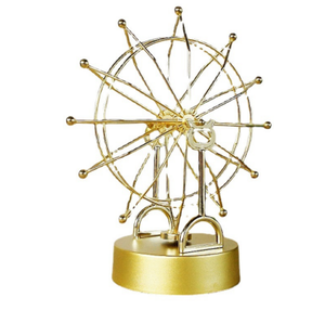 Ornement Créatif Rotatif Newton Ornement Corps Céleste Coloré Petite Boule Décoration En Métal Or Grande Roue Artisanat En Métal - Product Image 1