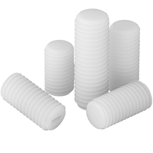 Viti a punto piatto con scanalatura in Nylon isolate con viti senza testa per apparecchiature elettriche M3 M4 M5 M6 M8 M10 M12 - Product Image 2
