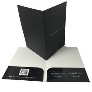 Dossier de présentation de <span class=keywords><strong>documents</strong></span> A4 personnalisé dossier de fichiers avec poche logo fente pour carte de visite - Product Image 2