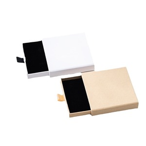 Caja de Joyería Delgada con Logotipo Impreso Personalizado, Caja de Regalo de Papel Ecológica con Tirador para Anillos, Pendientes y Colgantes - Product Image 6