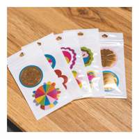 Diskon besar vinil Pvc tahan air putih Glitter bening Die Cut Anime stiker vinil