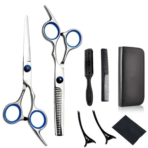 Professional Use Hairdressing Scissors Kit Hair Clipper Grooming Professional Hair Salon Scissors