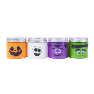 Slime scintillant d'Halloween avec expressions amusantes, pâte nettoyante cristalline pour claviers et intérieurs de voiture - Product Image 2