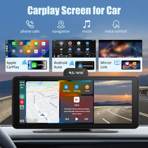 Carplay sem fio WIFI <span class=keywords><strong>Bluetooth</strong></span> 4k Traço Cam Dual Lens Asafin 6.86 "HD Touch Screen Android Auto Espelho Link Controle de Voz Siri - Product Image 2