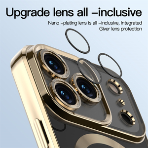 Funda Magnética para Teléfono con Marco de Goma Suave, para iPhone 17, 13, 14, 15, 16, 18 Pro Max Plus, Protección de Lente, de Lujo, Resistente a Impactos - Product Image 3