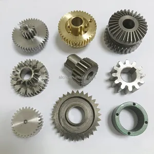 Custom Cnc Roestvrij Staal Rondsel As Metalen Plastic Tandwiel Messing Kleine Spiraal Hoekige Rechte Bevel Gears