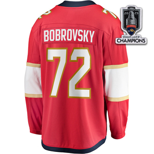 2025 Campeón de los hombres Sergei Bobrovsky Cosido Aleksander Barkov Matthew Tkachuk Jersey de hockey sobre hielo Tamaño - Product Image 1