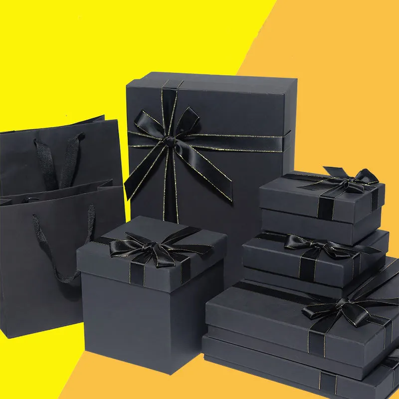 Recycelt parfüm verpackung schwarz karton boxen geschenk box mit band box designs
